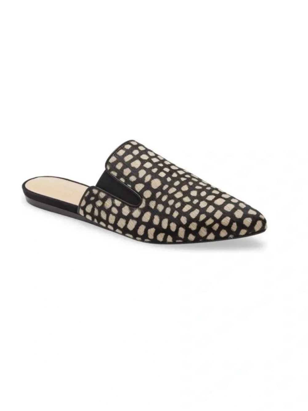 Jenni Kayne Chic Black and Cream Women's Mules